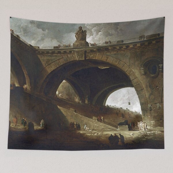 Item preview, The Old Bridge, by Hubert Robert designed and sold by JustContemplate.