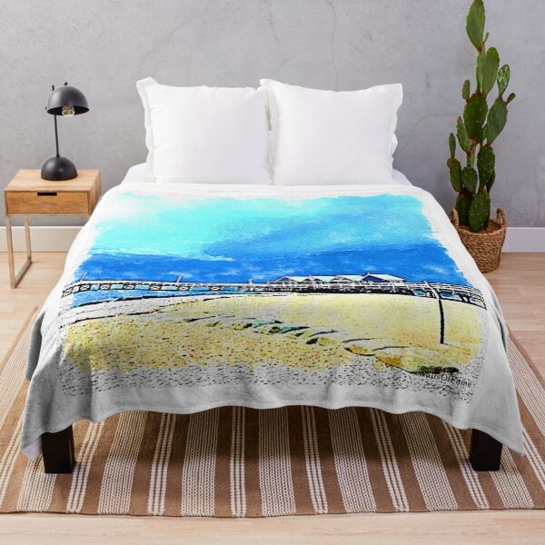 Item preview, Busselton Jetty Watercolour Painting. Fanart From WallsOfFame.com.au designed and sold by WallsOfFameAust.