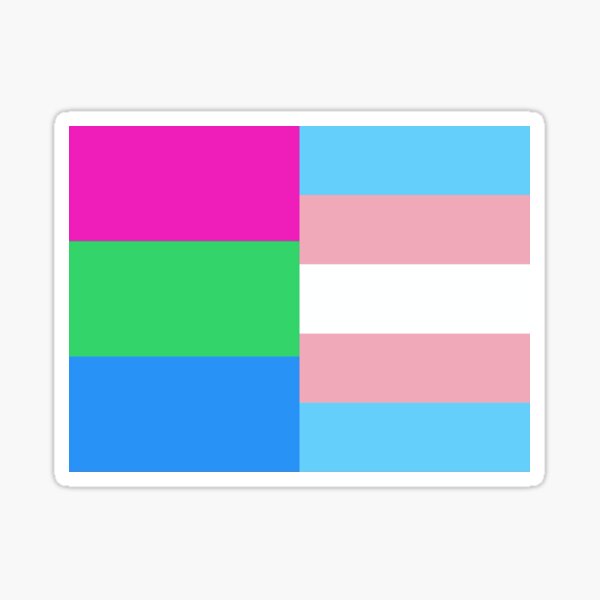 Polysexual And Transgender Flag Sticker For Sale By Luvscreen Redbubble 8721