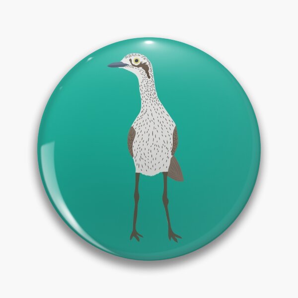 Item preview, Bush Stone-Curlew on Turquoise designed and sold by Digitaldingo.
