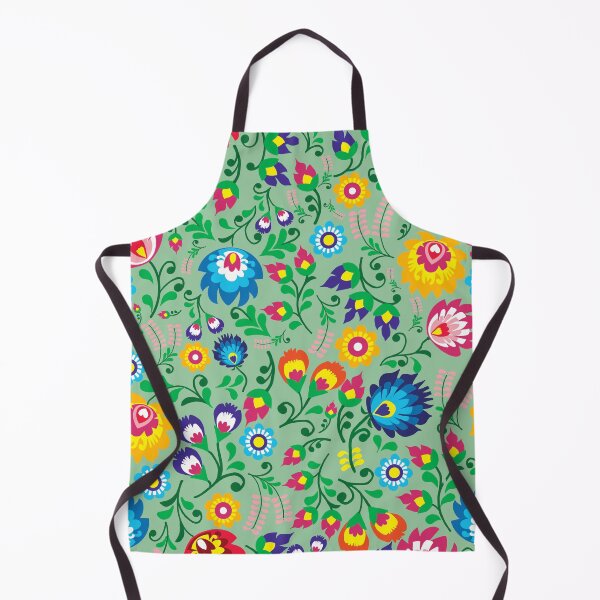 Item preview, Folkart Allover Green Floral Leaves designed and sold by Cedarrue.