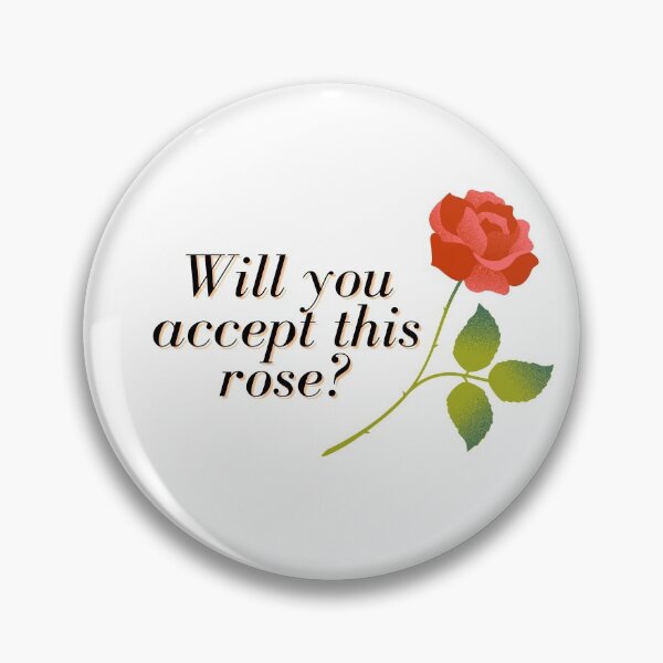 Item preview, Will you accept this rose? sticker print designed and sold by ThousandAutumns.