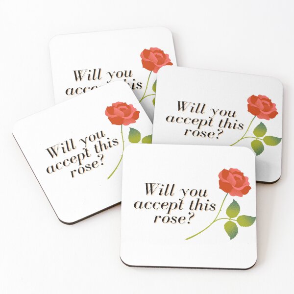 Item preview, Will you accept this rose? sticker print designed and sold by ThousandAutumns.