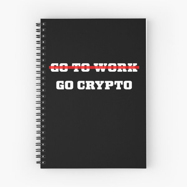 Item preview, Go Crypto funny crypto currency design designed and sold by Artstastic.