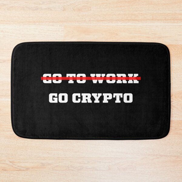 Item preview, Go Crypto funny crypto currency design designed and sold by Artstastic.