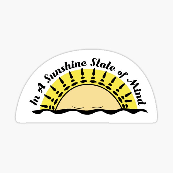 Sunshine State of Mind Logo Sticker