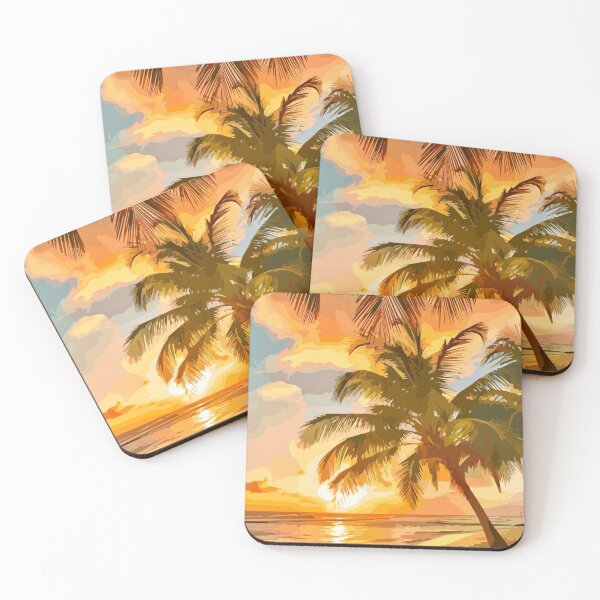 Item preview, Sunrise Palms designed and sold by GL Digital Artwork .