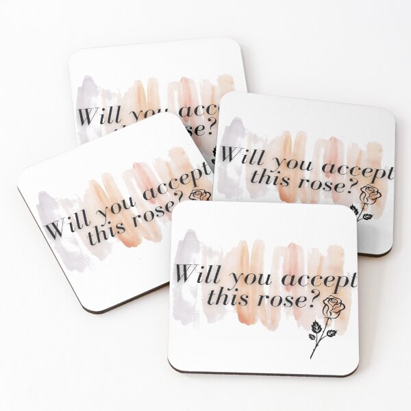 Item preview, Will you accept this rose - watercolour sticker designed and sold by ThousandAutumns.
