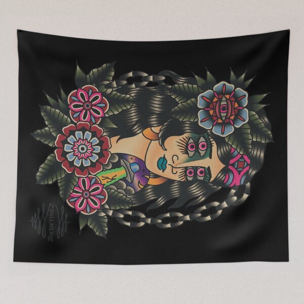 Item preview, Gypsy girl head   (Full size Throw)  designed and sold by Aloha-Life-808.