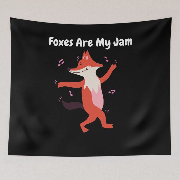 Item preview, Foxes Are My Jam Funny Cute Fox Dancing designed and sold by BellaVille.