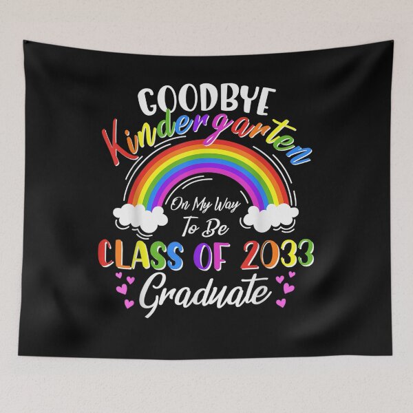 Item preview, Goodbye Kindergarten Class Of 2033 2021 Grad Hello 1st Grade T-Shirt designed and sold by Happy-Luxemb.