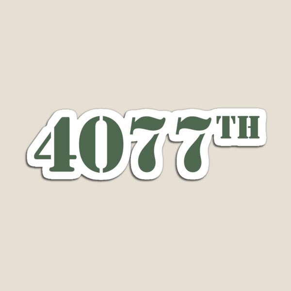 4077th Stencil Magnet