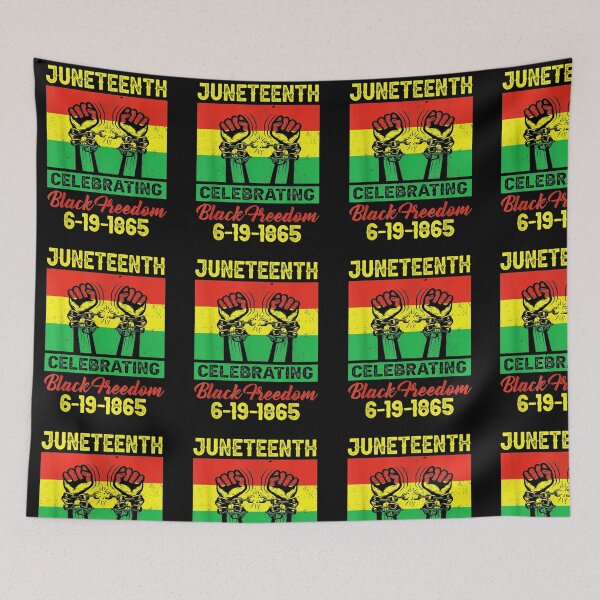 Item preview, Juneteenth celebrating black freedom 1865 flag designed and sold by musgroveart.