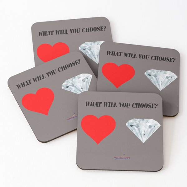 Item preview, Love, diamond, what would you choose? designed and sold by mostheristore.