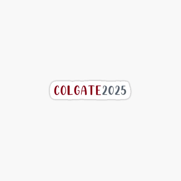 "Colgate 2025" Sticker for Sale by adrijk716 Redbubble