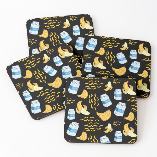 Item preview, Kawaii Banana Milk Pattern designed and sold by Pea Fitness.