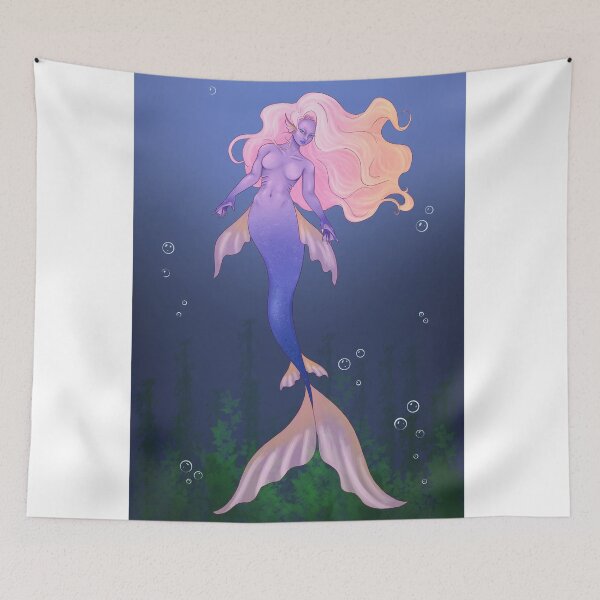 Item preview, Synthwave Mermaid designed and sold by MajinNeda.