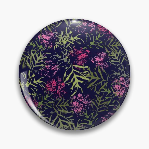 Item preview, Grevillea Pink on Navy designed and sold by Redhillcreative.
