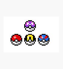 Pokemon Poke Balls Photographic Print