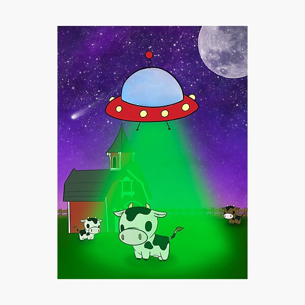 Item preview, Cow Abduction designed and sold by TwztdTaco.