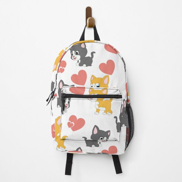 Item preview, Cute Kitten & Heart Pattern designed and sold by StoneColdMovies.