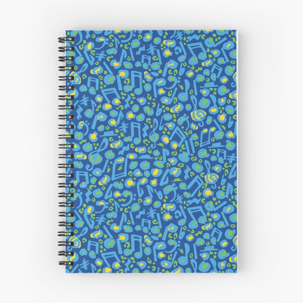 Item preview, Wild Notes Blue Yellow designed and sold by Redhillcreative.