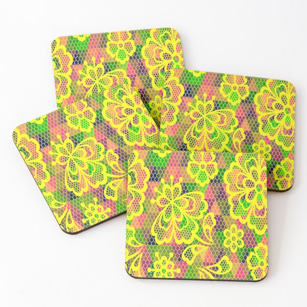 Item preview, Abstract Yellow Lace Pattern designed and sold by JMWCD.
