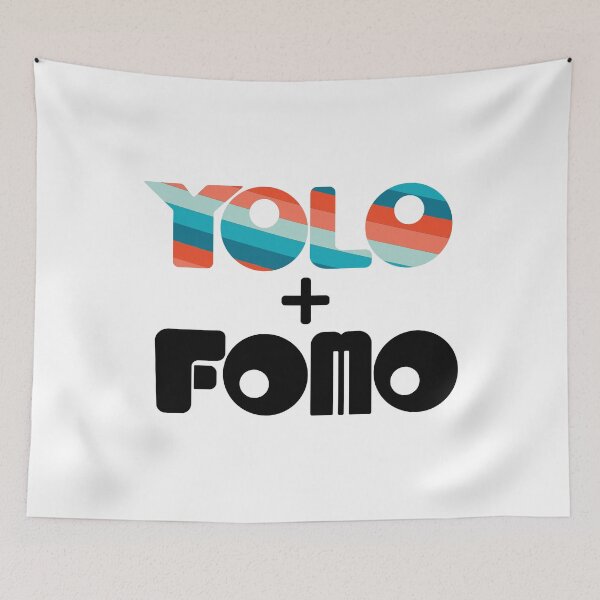 Item preview, YOLO + FOMO Rainbow designed and sold by HouseOfBert.