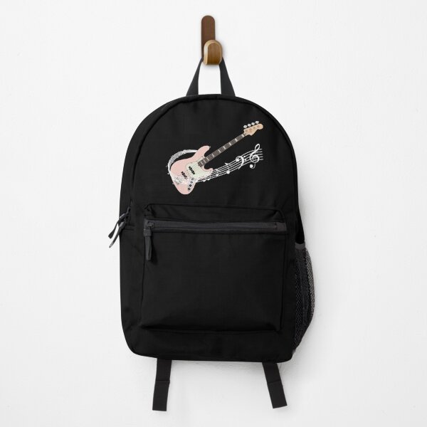Item preview, Music Staff Pink Bass Guitar designed and sold by nightsworthy.