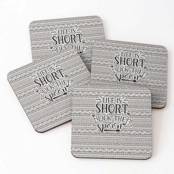 Item preview, Life is Short lick the spoon designed and sold by VichallanStudio.