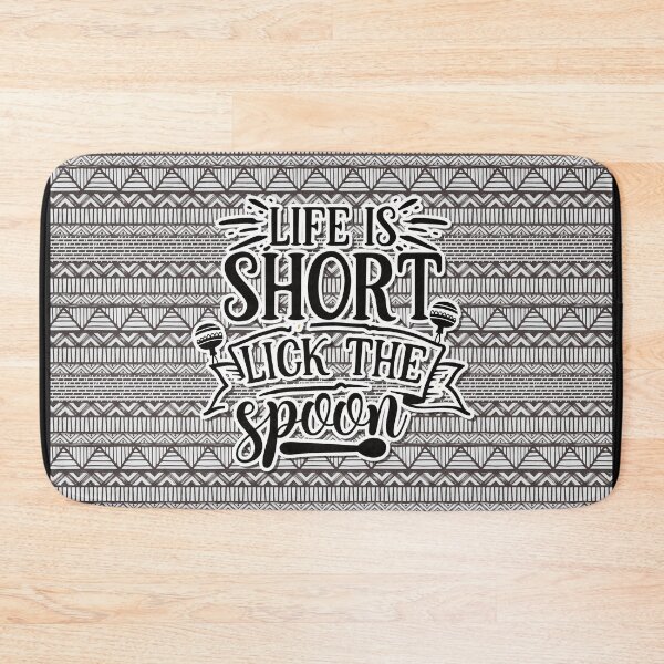 Item preview, Life is Short lick the spoon designed and sold by VichallanStudio.