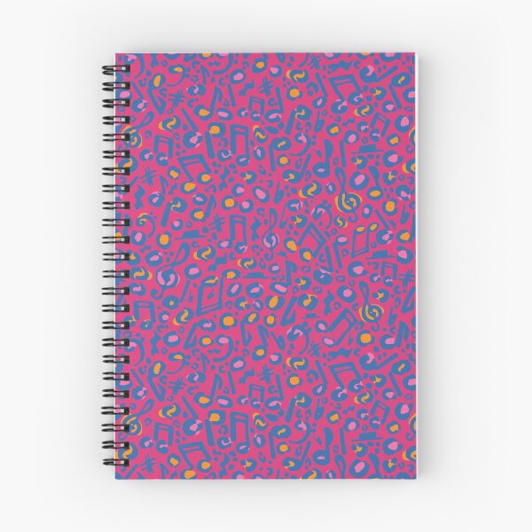 Artikelvorschau, Wild Notes Rosa Blau entworfen und verkauft von Redhillcreative.