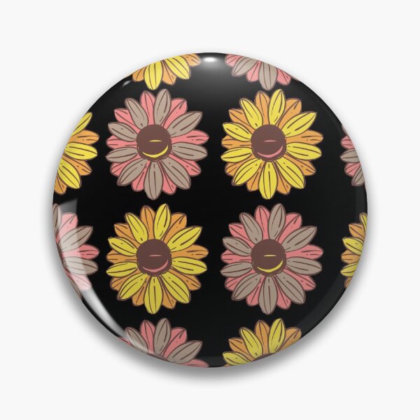 Item preview, Pink and Yellow flower pattern designed and sold by Pea Fitness.