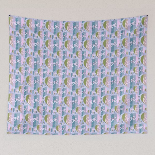 Item preview, Vintage Grunge Love - Pastel Colors  designed and sold by Squarebird.