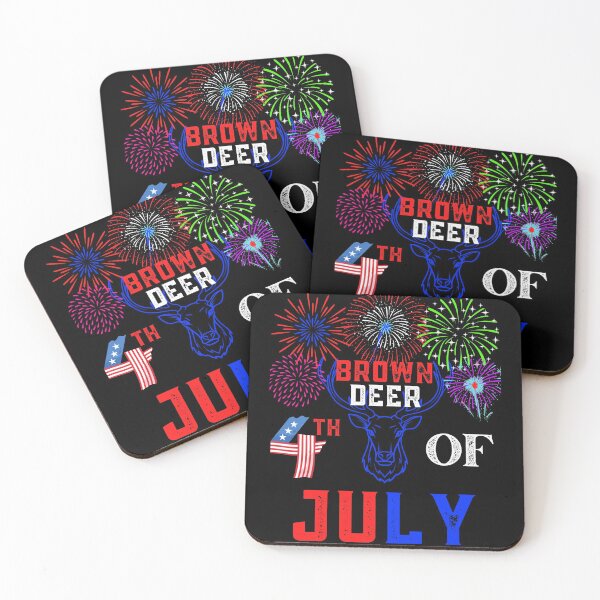 Item preview, Fourth Of July Wisconsin Brown Deer designed and sold by WoodburyLake.