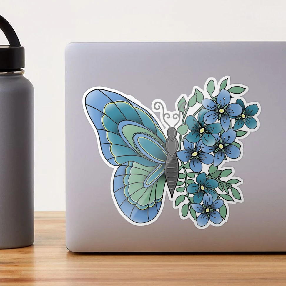 Butterflies and Flowers Tile Stencil – Mama Bear Blue