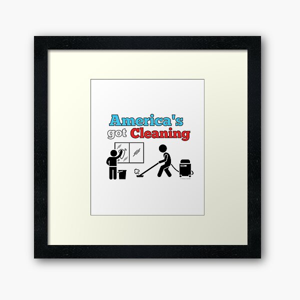 Item preview, America's Got Cleaning Window Washing and Vacuuming Fun designed and sold by SavvyCleaner.