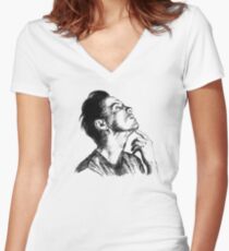 Andrew Scott scribble Women's Fitted V-Neck T-Shirt