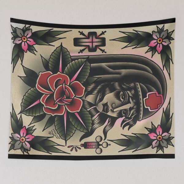 Item preview, Traditional Nurse painting (Full size Throw) designed and sold by Aloha-Life-808.