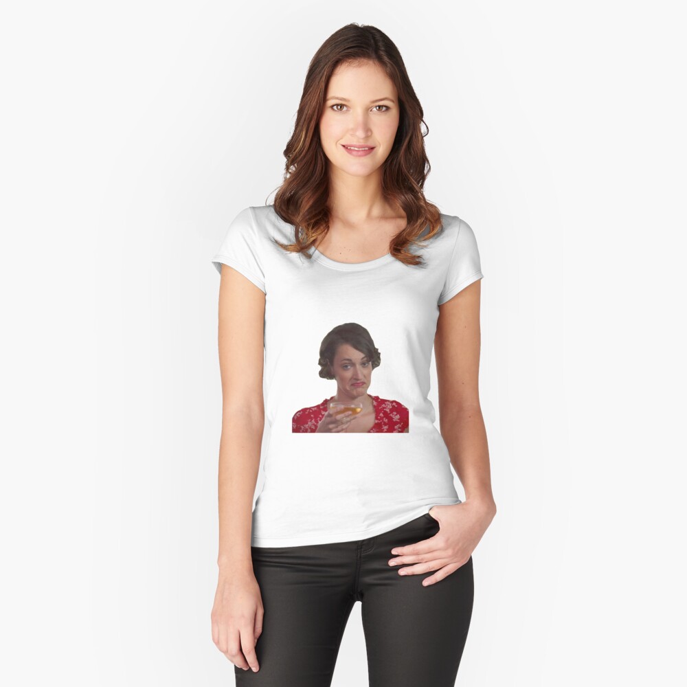 Vista previa del artículo con la obra «Camiseta entallada de cuello ancho», diseñado y vendido por baranskini.