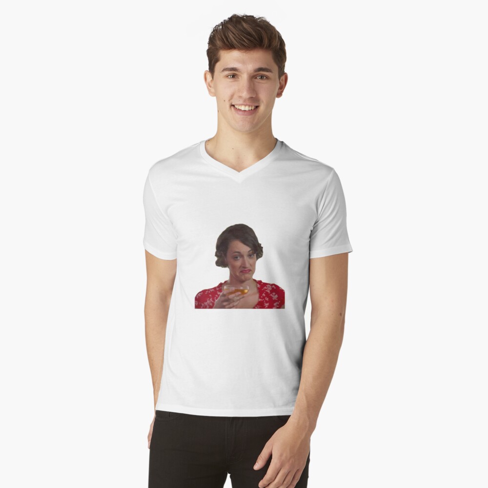 Vista previa del artículo con la obra «Camiseta de cuello en V», diseñado y vendido por baranskini.