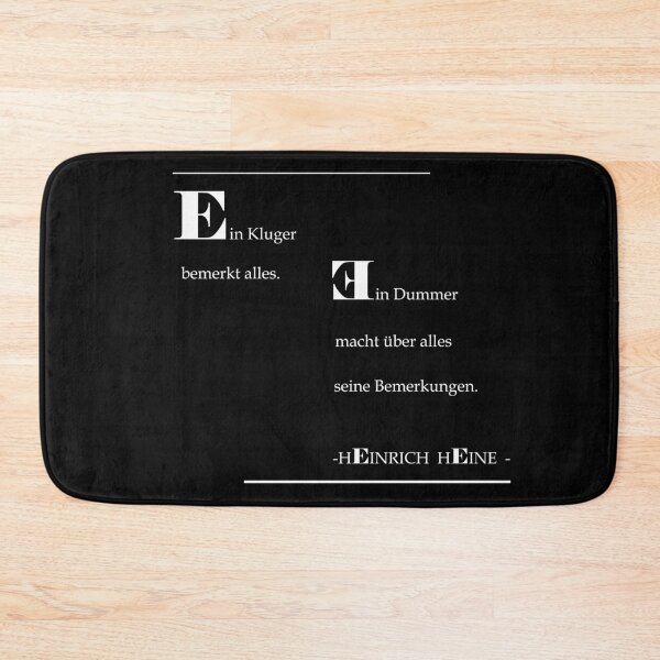 Item preview, A wise man notices everything, a fool makes a comment on everything - Poet Heinrich Heine Reading Quote - Inspiring Literature Quote / Smart Sayings / Avoid Conflict Tips designed and sold by sthNnth.