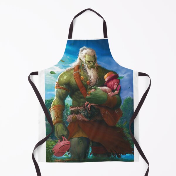 Item preview, digital art - Old orc and little girl. designed and sold by holyjoshartwork.
