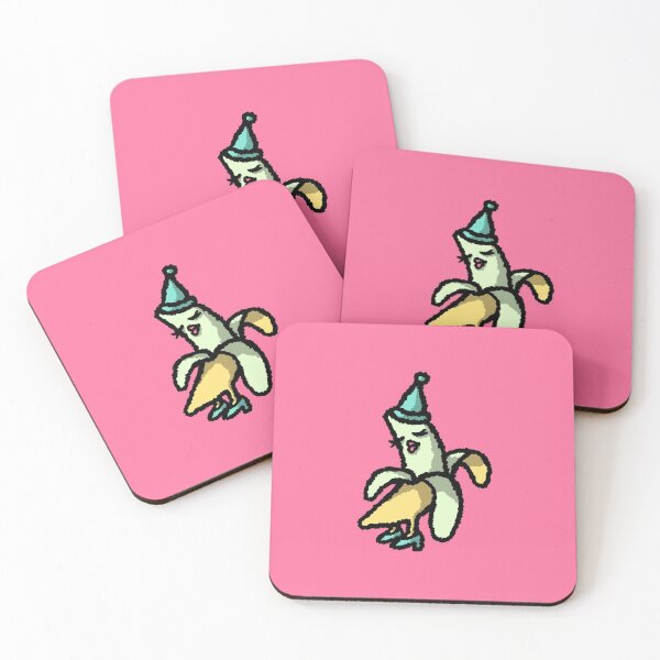 Item preview, Banana wearing a party hat designed and sold by Luna Carrilho.