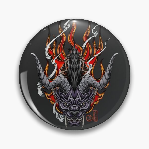 Artikelvorschau, King Behemoth Oni Tattoo – Final Fantasy 14 Monster-Kollektionen im traditionellen japanischen Tattoo-Kunst- und Design-Stil entworfen und verkauft von SamInJapan.