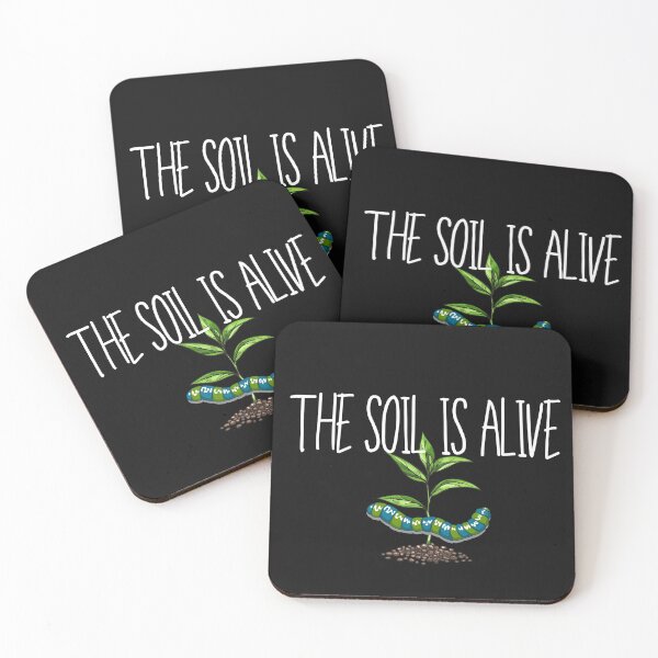 Item preview, The Soil Is Alive Colorful Worm Design designed and sold by EarthArtDesigns.