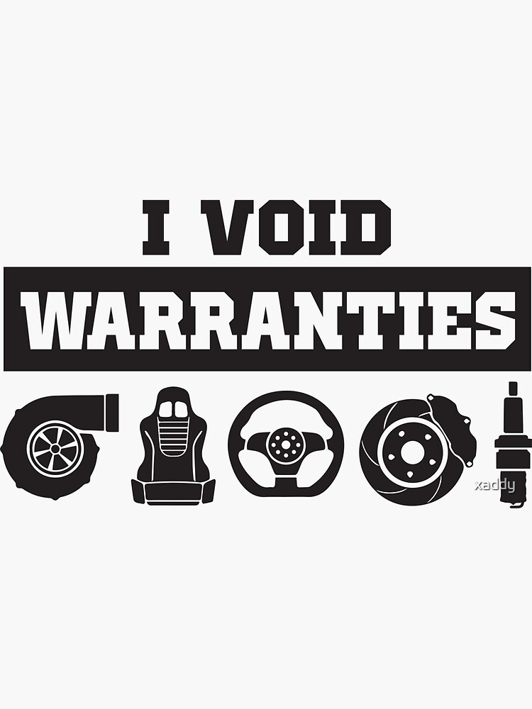 "I Void Warranties Car Racing JDM" Sticker by xaddy Redbubble
