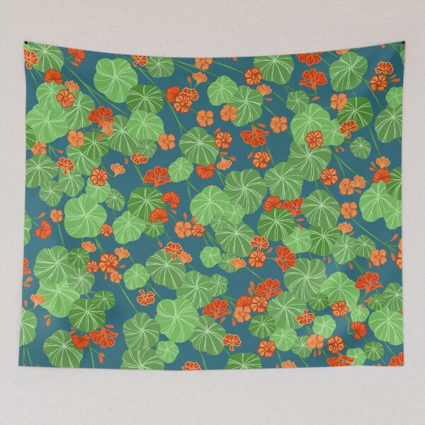Item preview, Nasturtium Fabric Design  designed and sold by Krystal  Thomas.