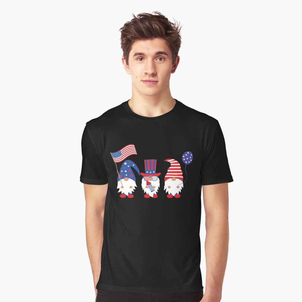 USA Gnome Shirt America Shirts Gnome Shirt Fourth of July Shirts Independence Day Shirt 4th of July T-Shirt