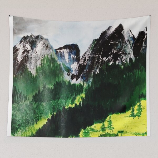 Item preview, Landscape Mountain Painting designed and sold by LataArtStudio.